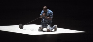 Kanye on stage