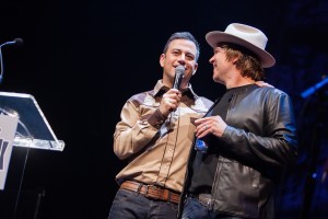 Jimmy Kimmel and Jack on stage 300x200