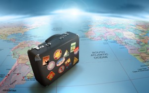 suitcase on globe1