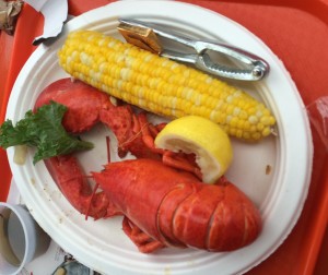 lobster and corn