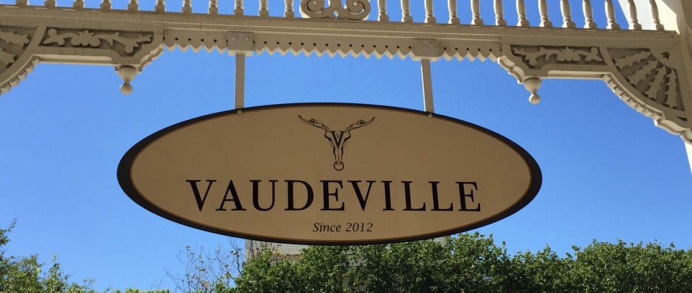 Vaudeville exterior sign