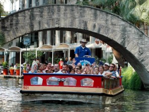 Enjoy a river tour or water taxi in beautiful San Antonio. Photo courtesy of Rio San Antonio Cruises