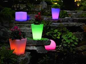 These solar powered lights are great for saving energy and minimizing clutter. Courtesy photo