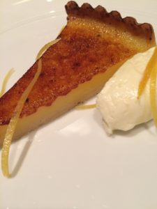 The lemon tart was a perfect way to close out the meal. Photo by Julie Tereshchuk