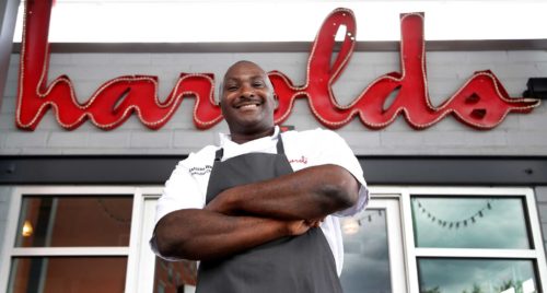 Chef Antoine Ware at Harold's in the Heights