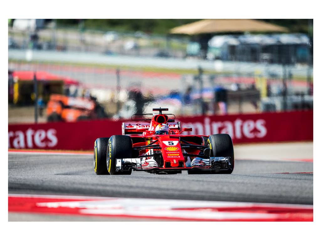 Ferrari's Sebastian Vettel claimed second place at the 2017 US Grand Prix Sunday.