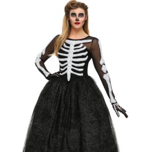 11. Halloween Costumes Womens Skeleton Beauty Plus Size Costume e1603314105700
