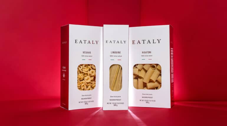 Eataly pastas in package